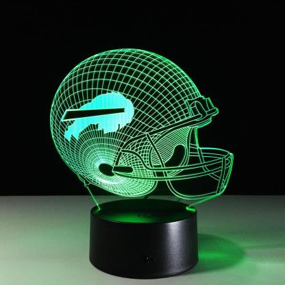 Football Buffalo Illusion Lamp-3D Optical Lamp