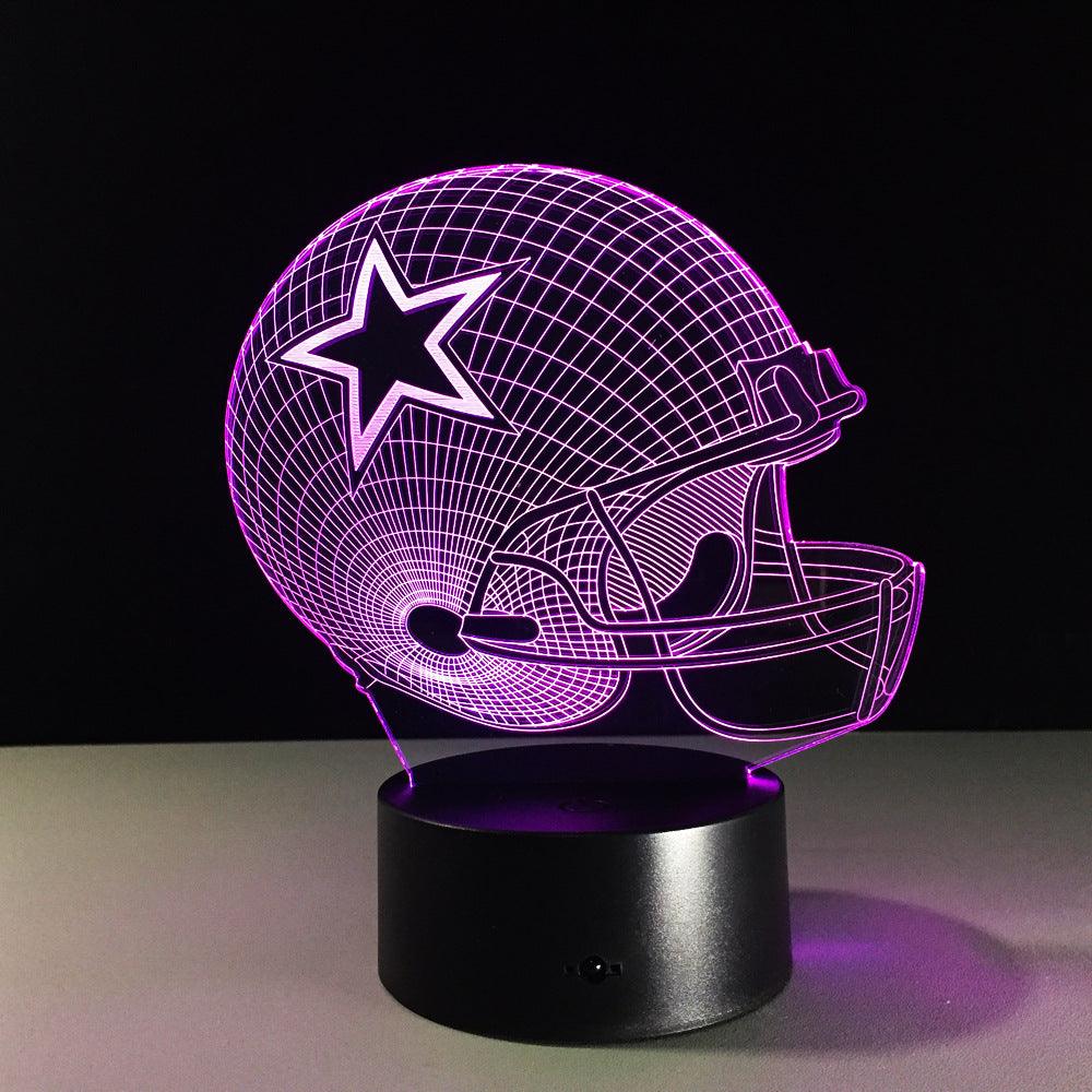 Football Star Illusion Lamp-3D Optical Lamp