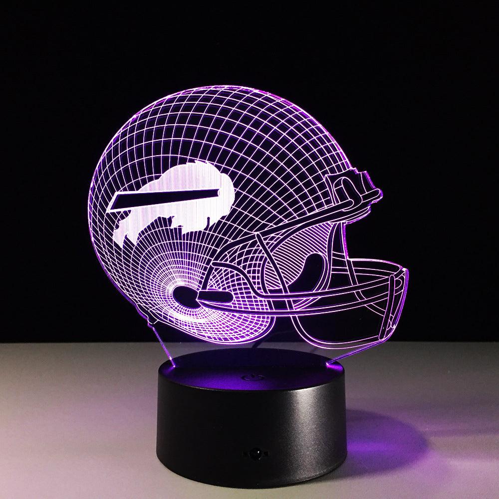 Football Buffalo Illusion Lamp-3D Optical Lamp