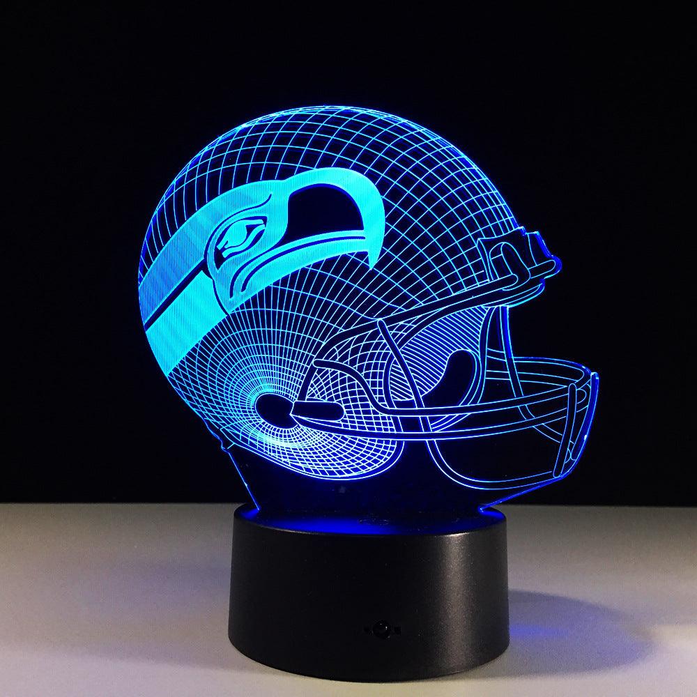 Seattle Seahawks Inspired 3D Optical Illusion Lamp - 3D Optical Lamp