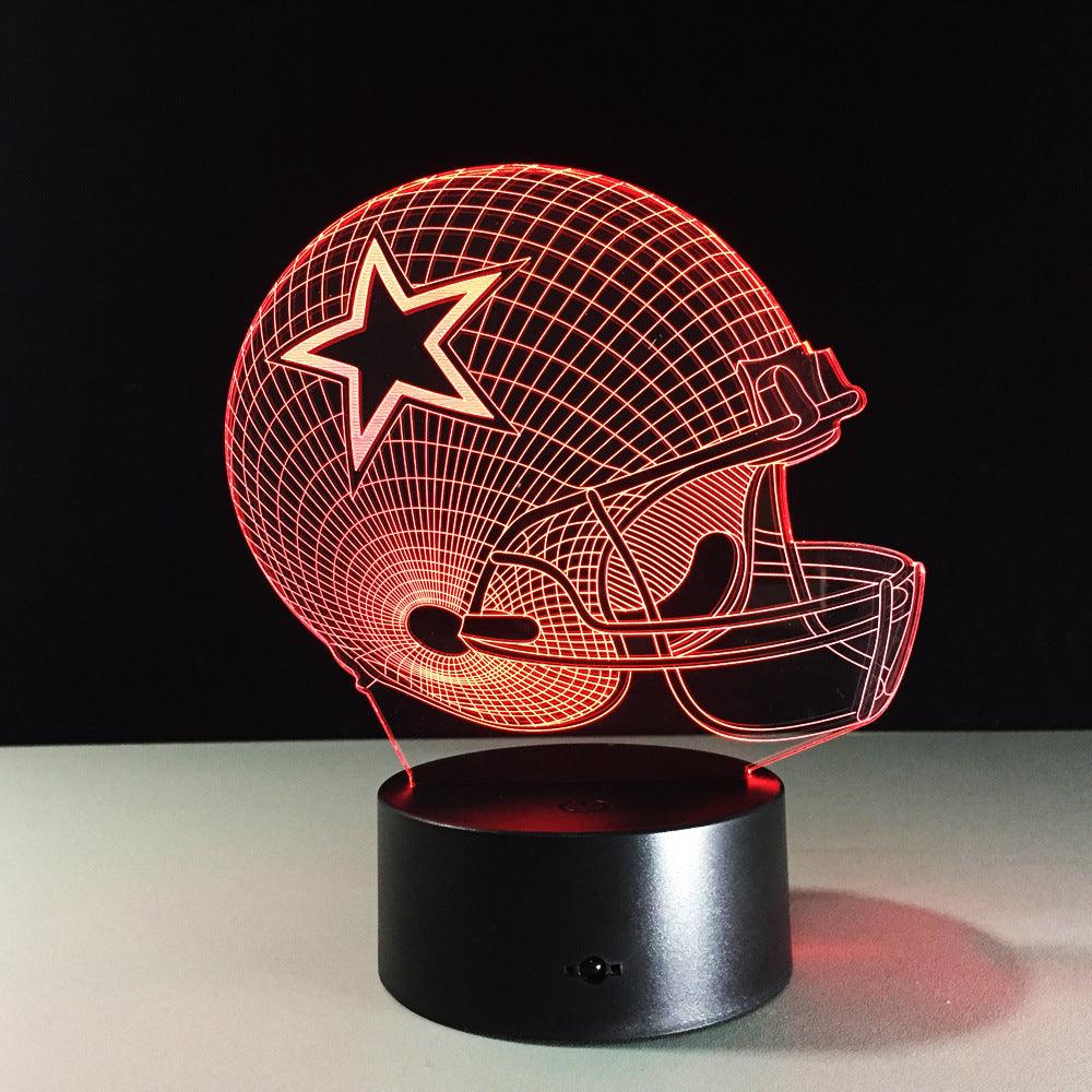 Football Star Illusion Lamp-3D Optical Lamp