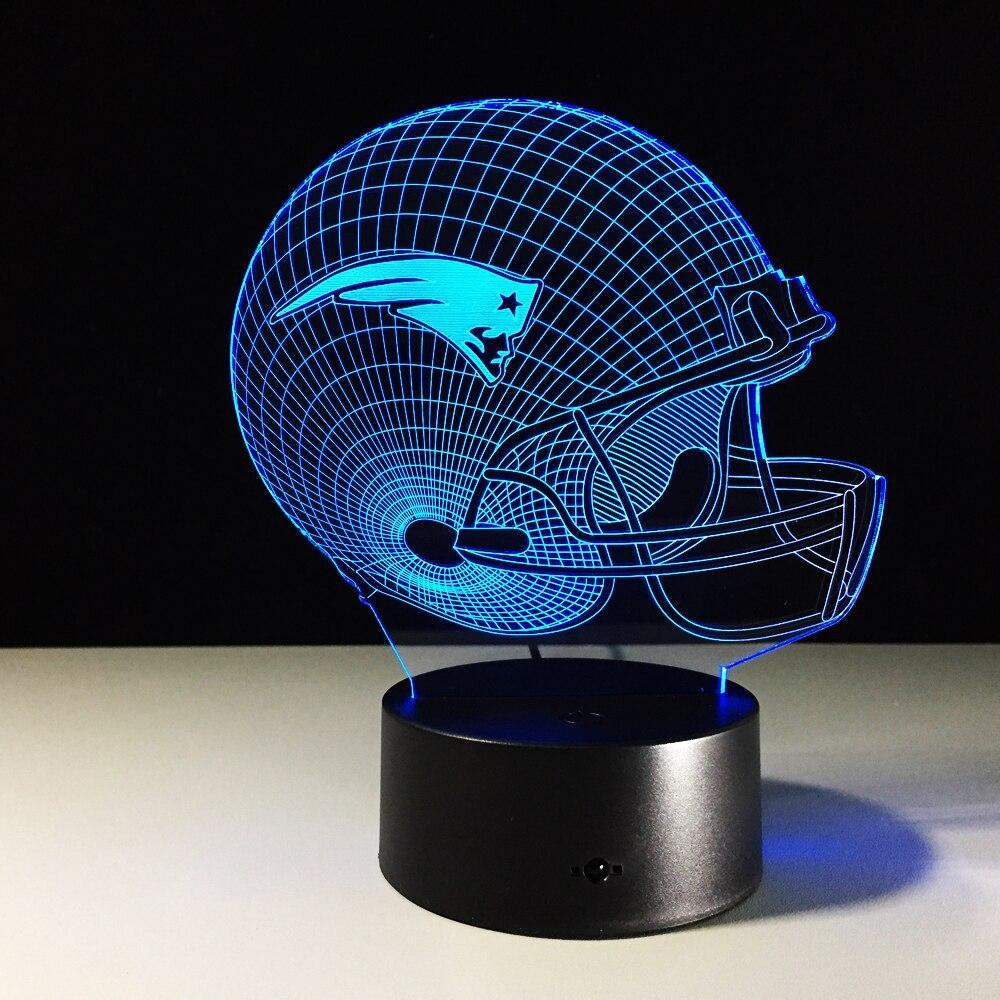 New England Patriots 3D Optical Illusion Lamp - 3D Optical Lamp