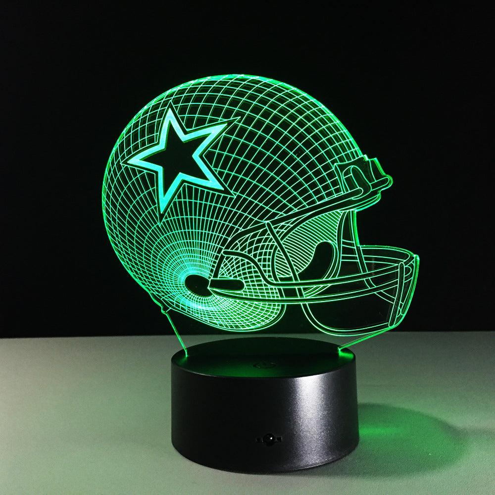 Football Star Illusion Lamp-3D Optical Lamp