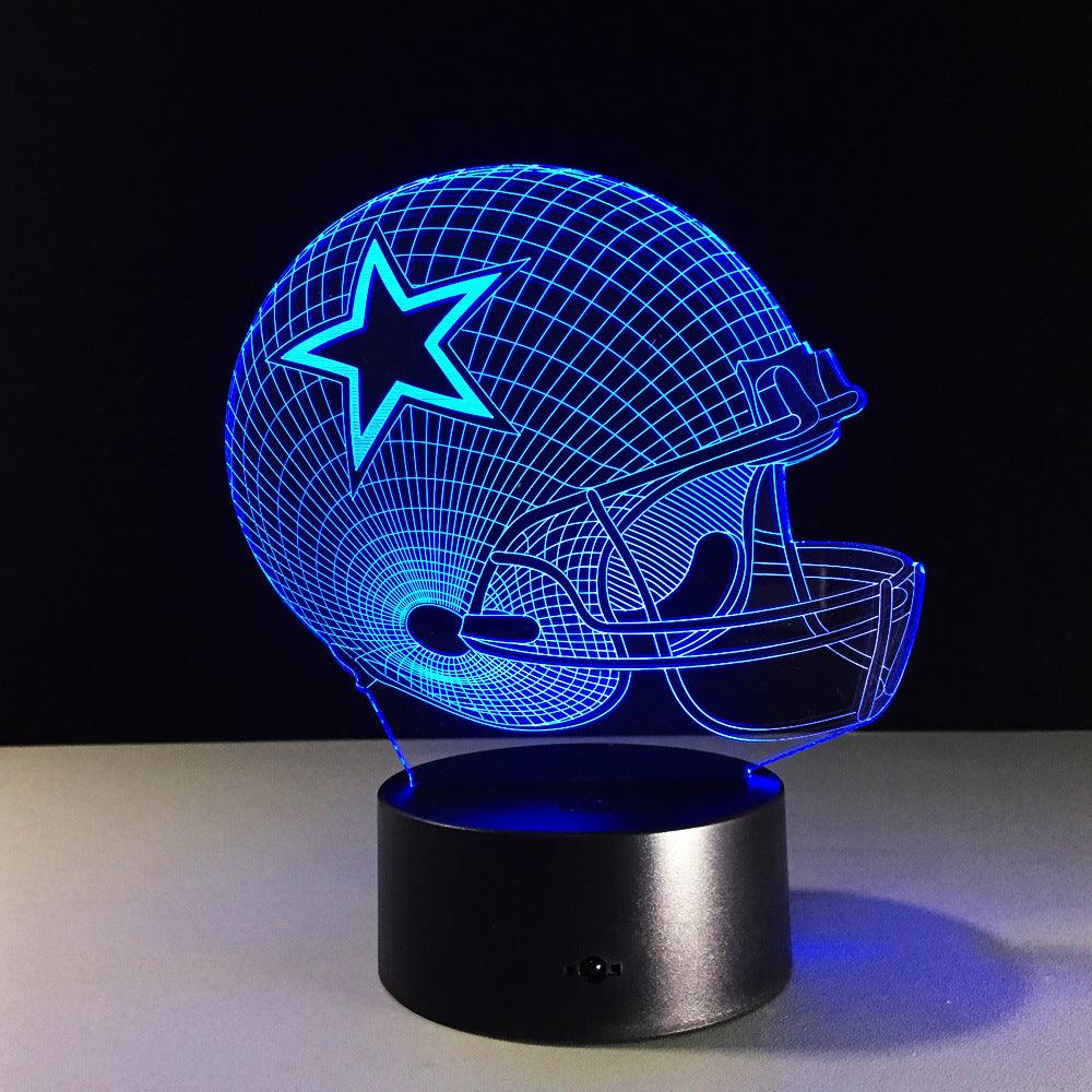 Football Star Illusion Lamp-3D Optical Lamp