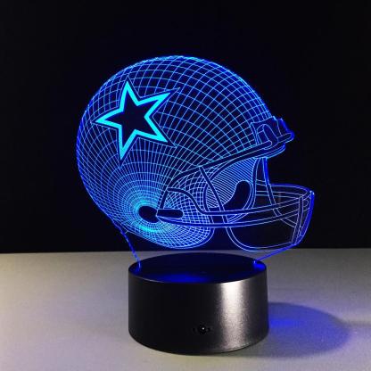 Football Star Illusion Lamp-3D Optical Lamp