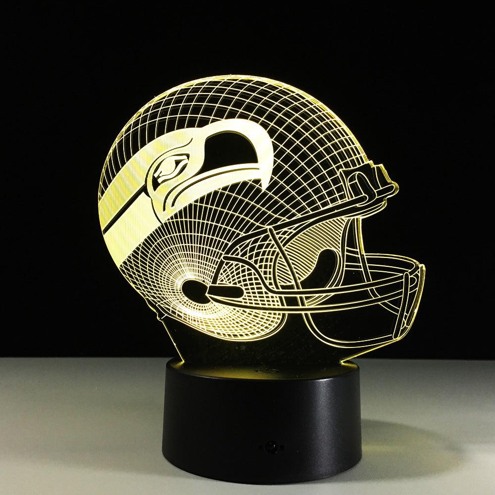 Seattle Seahawks Inspired 3D Optical Illusion Lamp - 3D Optical Lamp