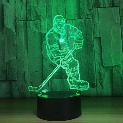 Hockey 3D Optical Illusion Lamp - 3D Optical Lamp
