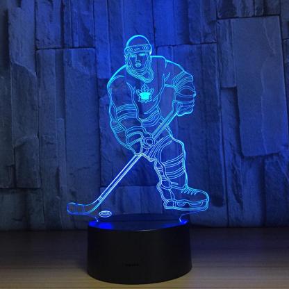 Hockey 3D Optical Illusion Lamp - 3D Optical Lamp