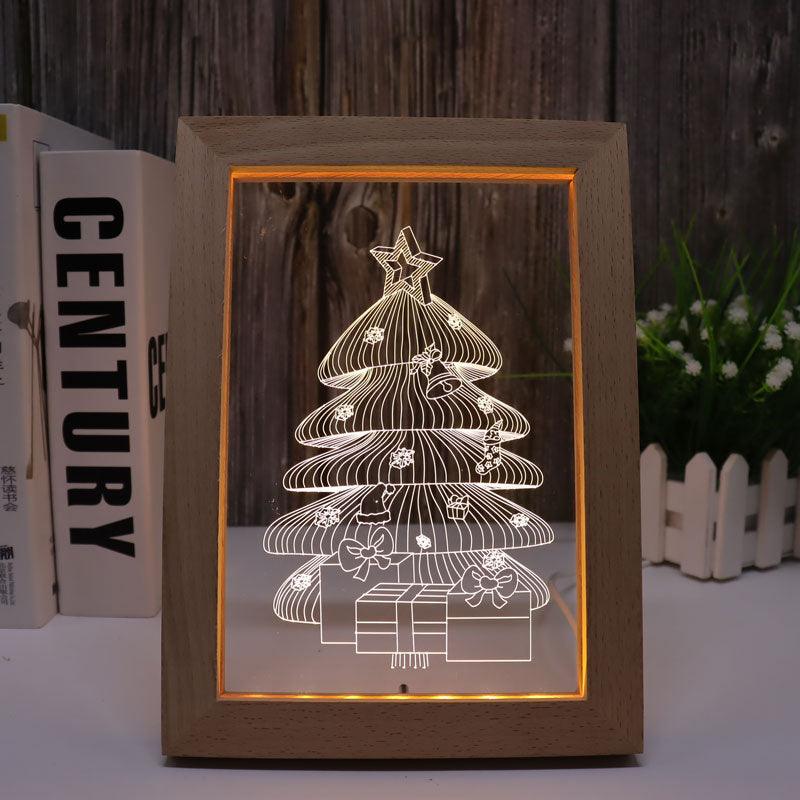 Christmas Tree 3D Optical Lamp Warm White-3D Optical Lamp