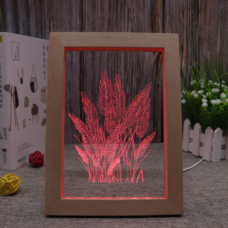 Wheat RGB 3D Optical Illusion Lamp-3D Optical Lamp