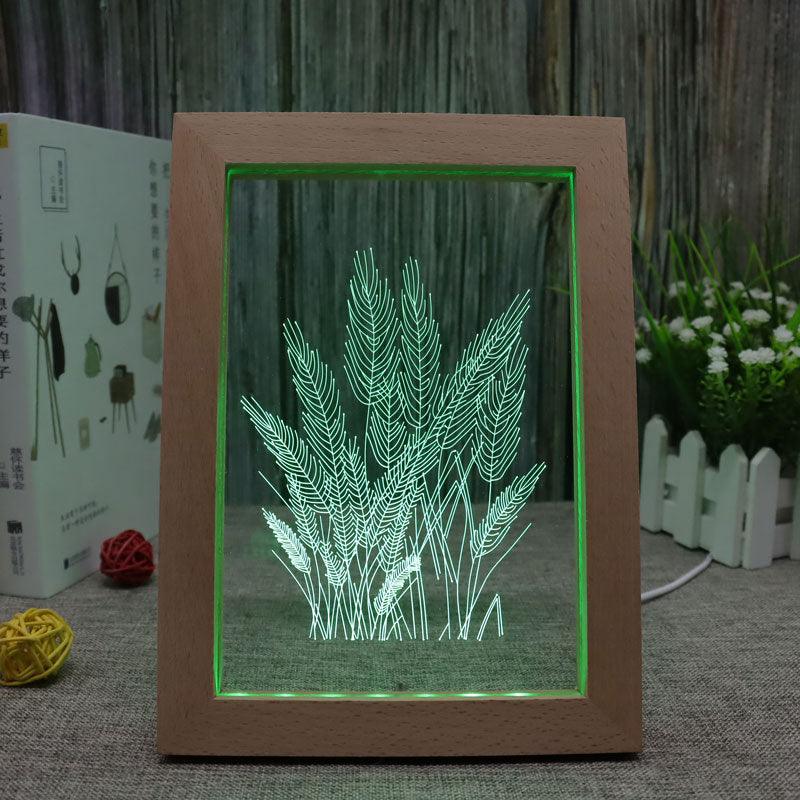 Wheat RGB 3D Optical Illusion Lamp-3D Optical Lamp