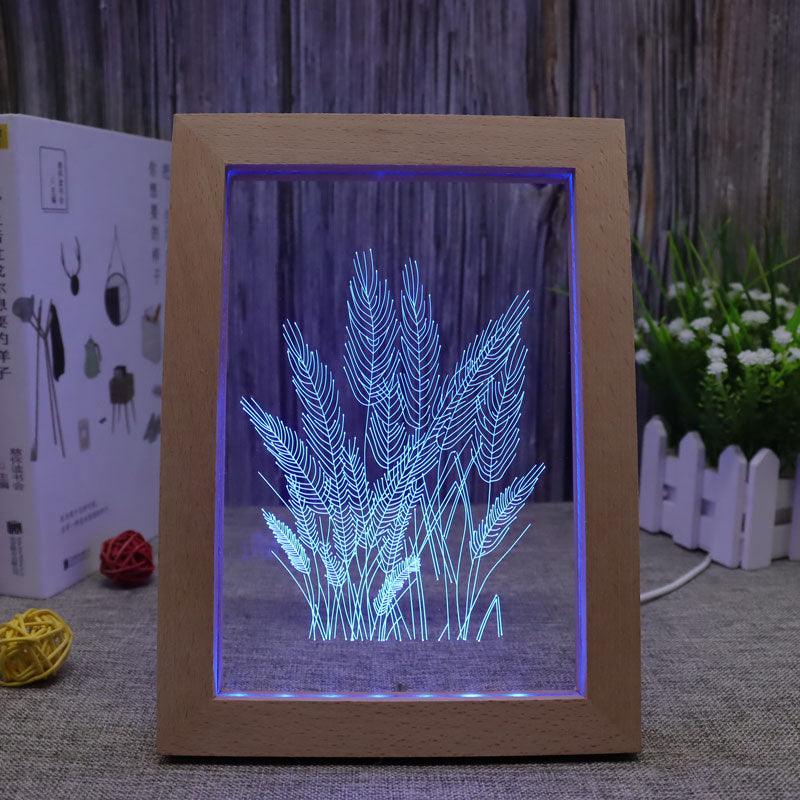 Wheat RGB 3D Optical Illusion Lamp-3D Optical Lamp