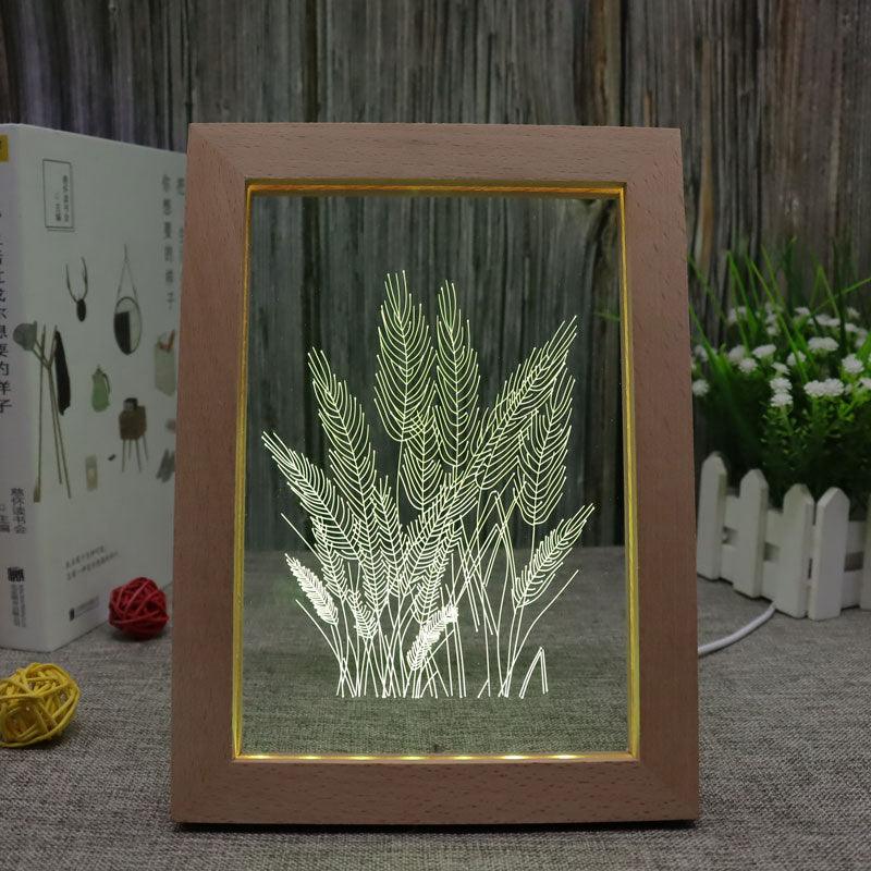 Wheat RGB 3D Optical Illusion Lamp-3D Optical Lamp