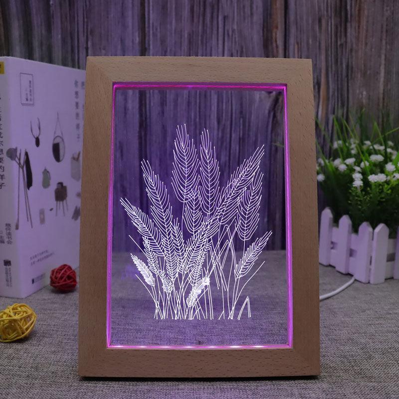Wheat RGB 3D Optical Illusion Lamp-3D Optical Lamp