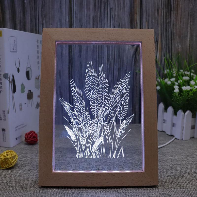 Wheat RGB 3D Optical Illusion Lamp-3D Optical Lamp