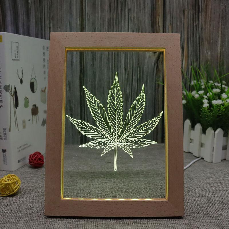 Leaf 3D Optical Illusion Lamp-3D Optical Lamp