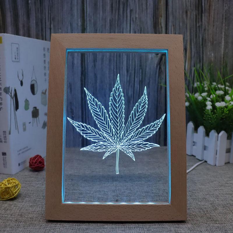 Leaf 3D Optical Illusion Lamp-3D Optical Lamp