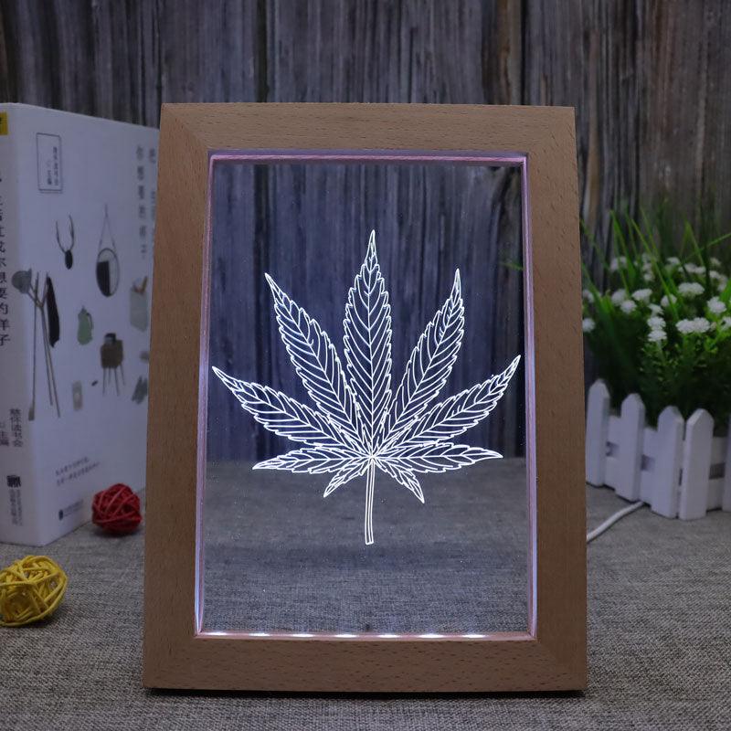 Leaf 3D Optical Illusion Lamp-3D Optical Lamp