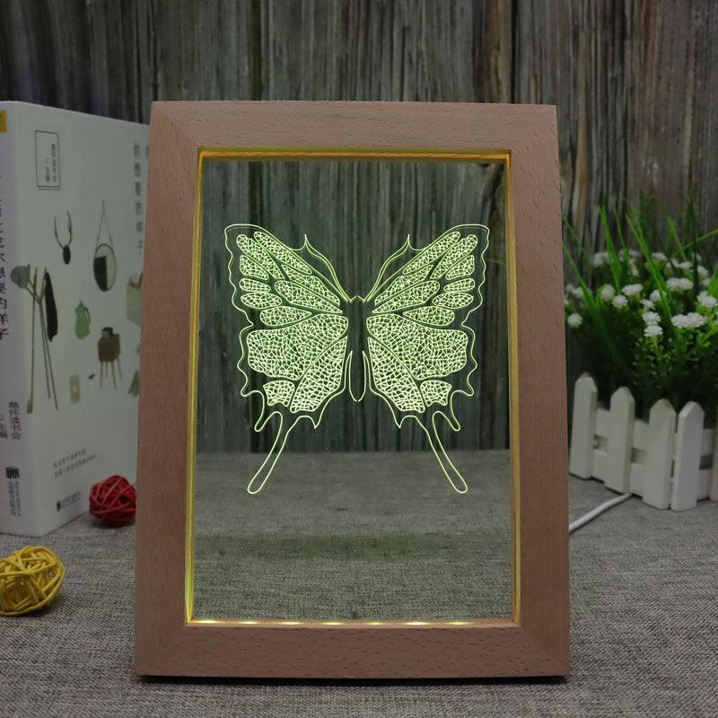 Butterfly RGB 3D Optical Illusion Lamp - 3D Optical Lamp