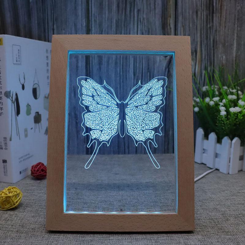 Butterfly RGB 3D Optical Illusion Lamp - 3D Optical Lamp