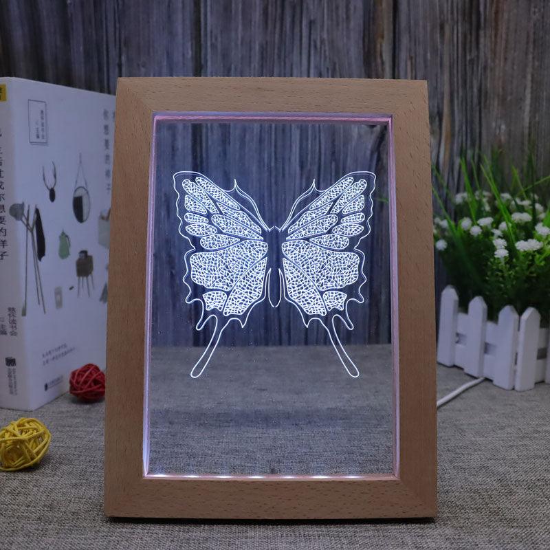 Butterfly RGB 3D Optical Illusion Lamp - 3D Optical Lamp