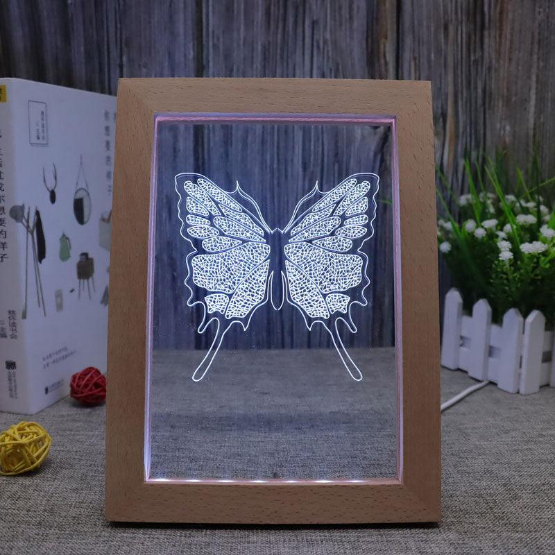 Butterfly RGB 3D Optical Illusion Lamp - 3D Optical Lamp