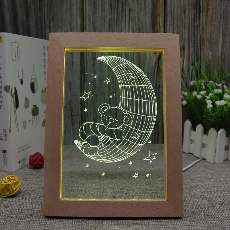 Moon RGB 3D Optical Illusion Lamp-3D Optical Lamp
