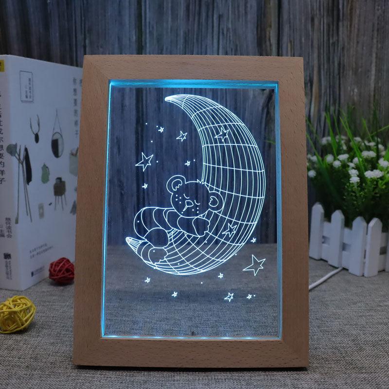 Moon RGB 3D Optical Illusion Lamp-3D Optical Lamp
