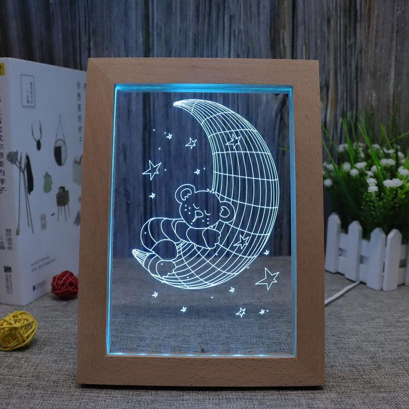 Moon RGB 3D Optical Illusion Lamp - 3D Optical Lamp