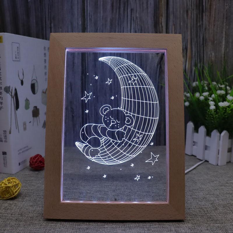 Moon RGB 3D Optical Illusion Lamp - 3D Optical Lamp