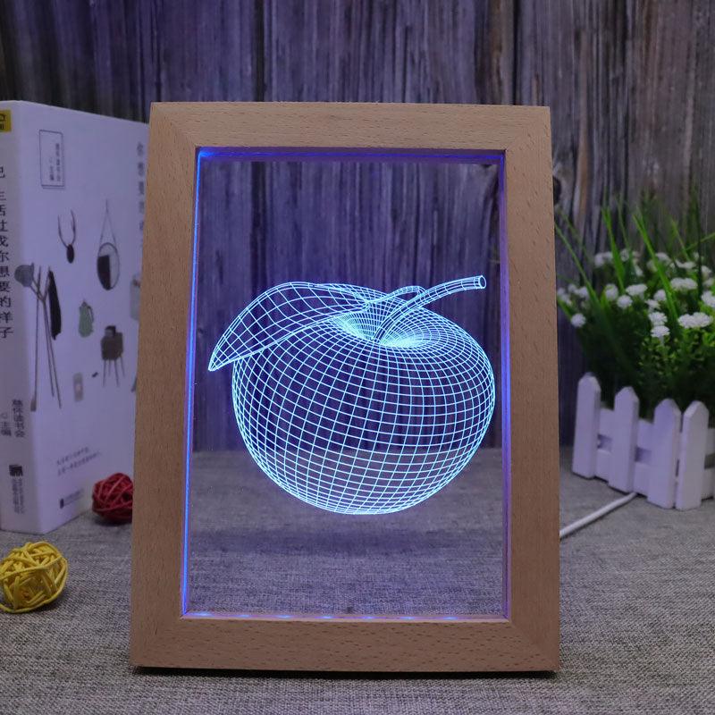 Apple RGB 3D Optical Illusion Lamp-3D Optical Lamp