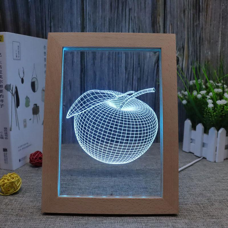 Apple RGB 3D Optical Illusion Lamp-3D Optical Lamp