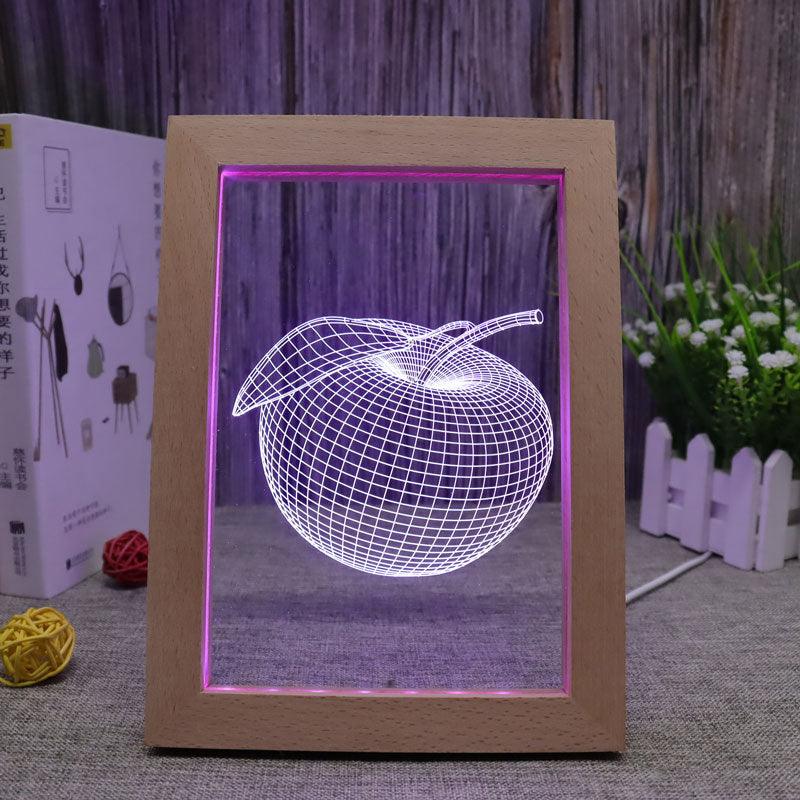 Apple RGB 3D Optical Illusion Lamp-3D Optical Lamp