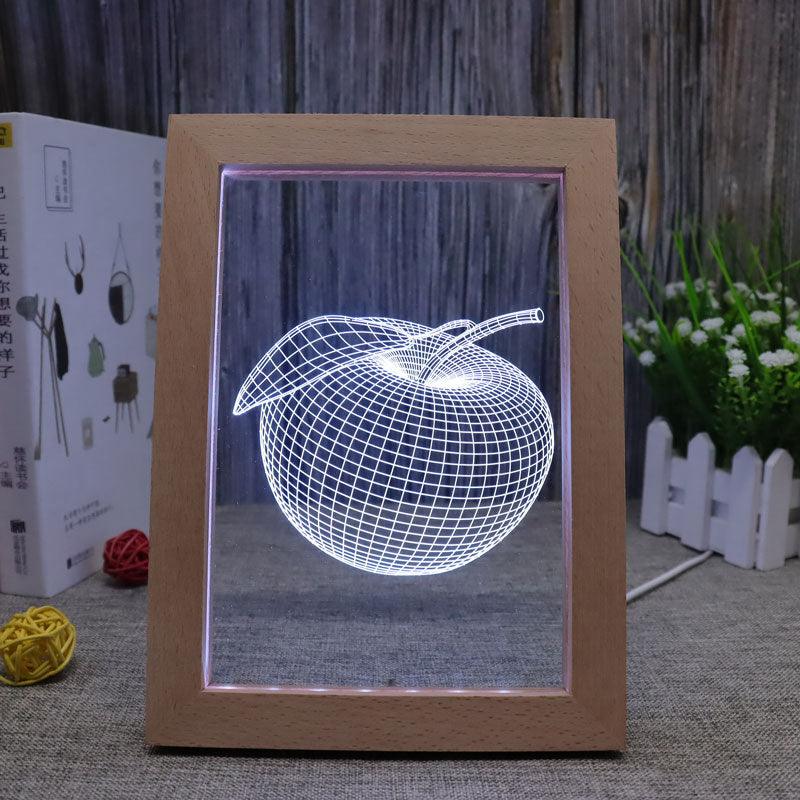 Apple RGB 3D Optical Illusion Lamp-3D Optical Lamp