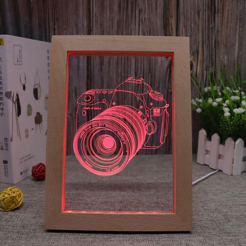 Camera RGB 3D Optical Illusion Lamp-3D Optical Lamp