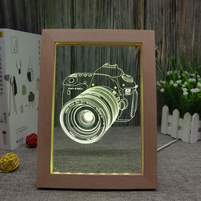 Camera RGB 3D Optical Illusion Lamp-3D Optical Lamp