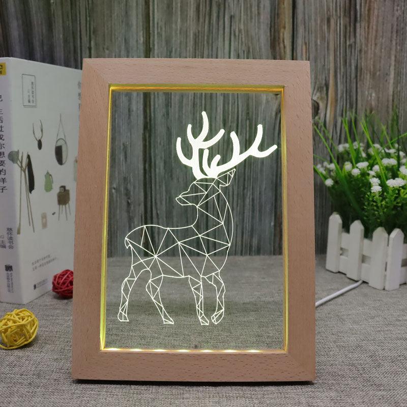 Deer RGB 3D Optical Illusion Lamp-3D Optical Lamp