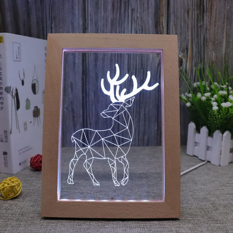 Deer RGB 3D Optical Illusion Lamp-3D Optical Lamp