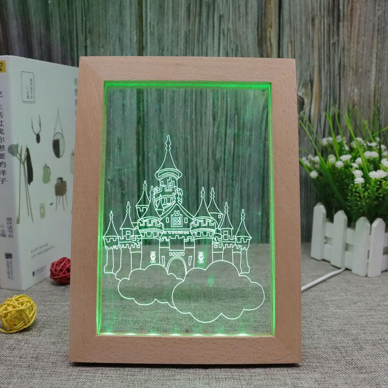 Castle RGB 3D Optical Illusion Lamp-3D Optical Lamp