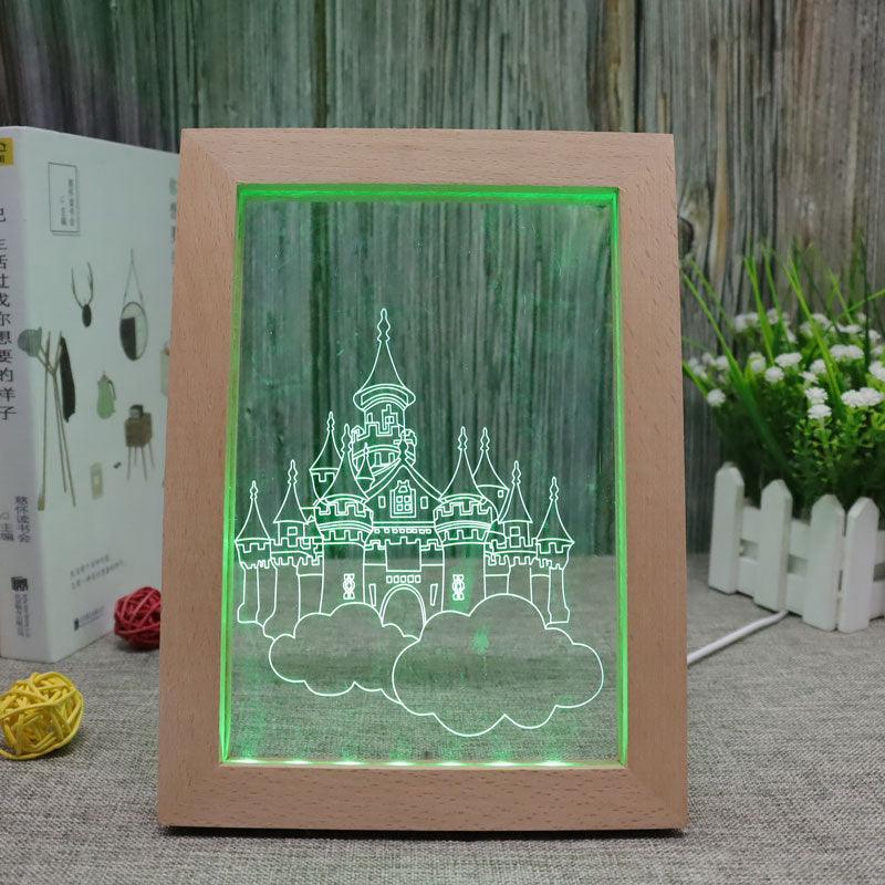 Castle RGB 3D Optical Illusion Lamp - 3D Optical Lamp