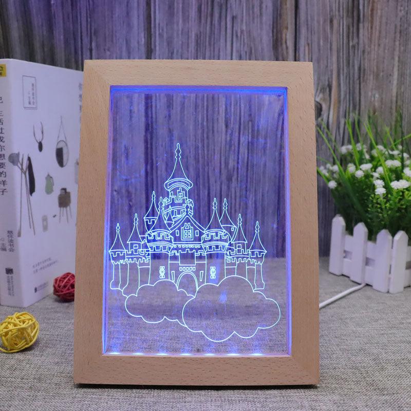 Castle RGB 3D Optical Illusion Lamp-3D Optical Lamp