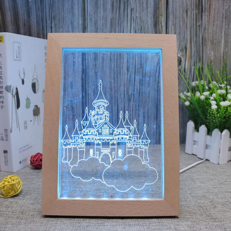 Castle RGB 3D Optical Illusion Lamp-3D Optical Lamp