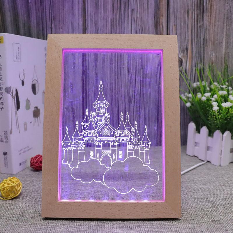 Castle RGB 3D Optical Illusion Lamp-3D Optical Lamp