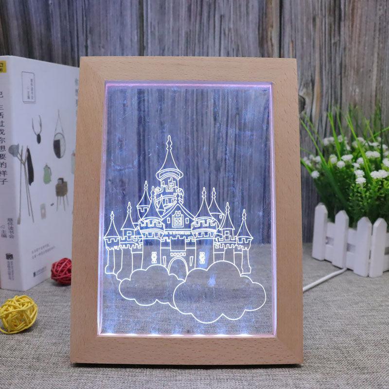 Castle RGB 3D Optical Illusion Lamp - 3D Optical Lamp