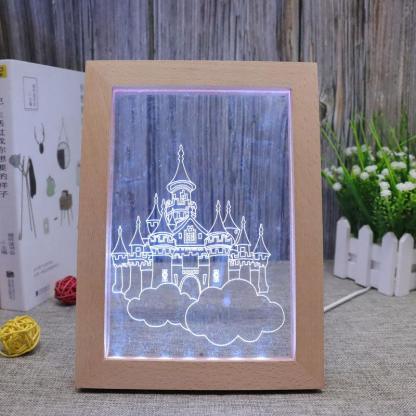 Castle RGB 3D Optical Illusion Lamp - 3D Optical Lamp