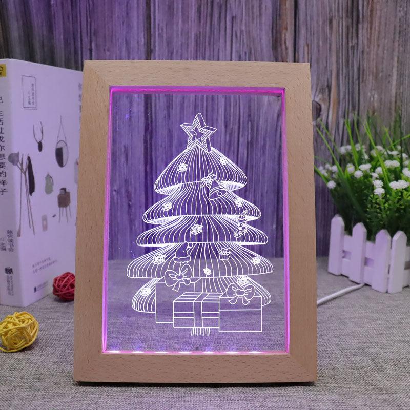 Christmas Tree RGB 3D Optical Lamp-3D Optical Lamp