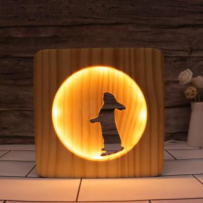 Bunny Hallow Carving Lamp - 3D Optical Lamp