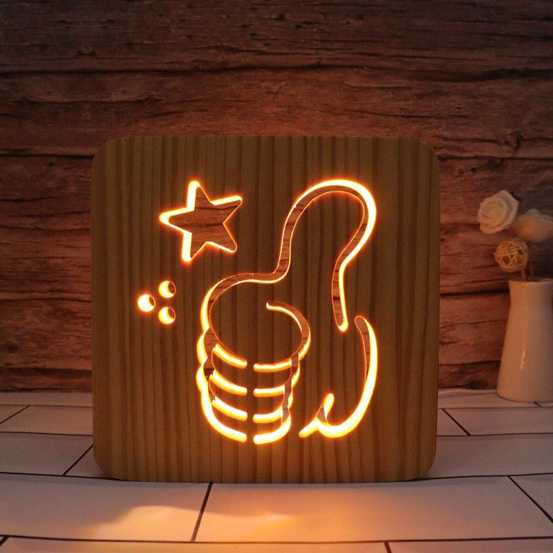 Thumbs Up Hallow Carving Lamp and its clever 3D illusion display-3D Optical Lamp