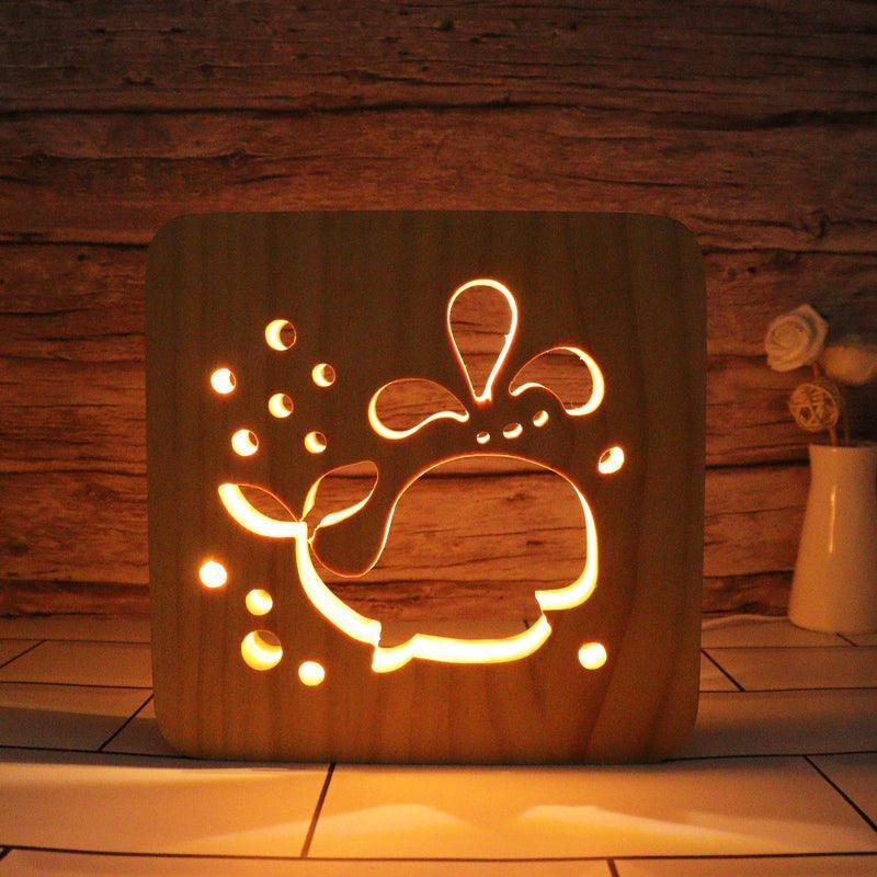 Whale Hallow Carving Lamp - 3D Optical Lamp