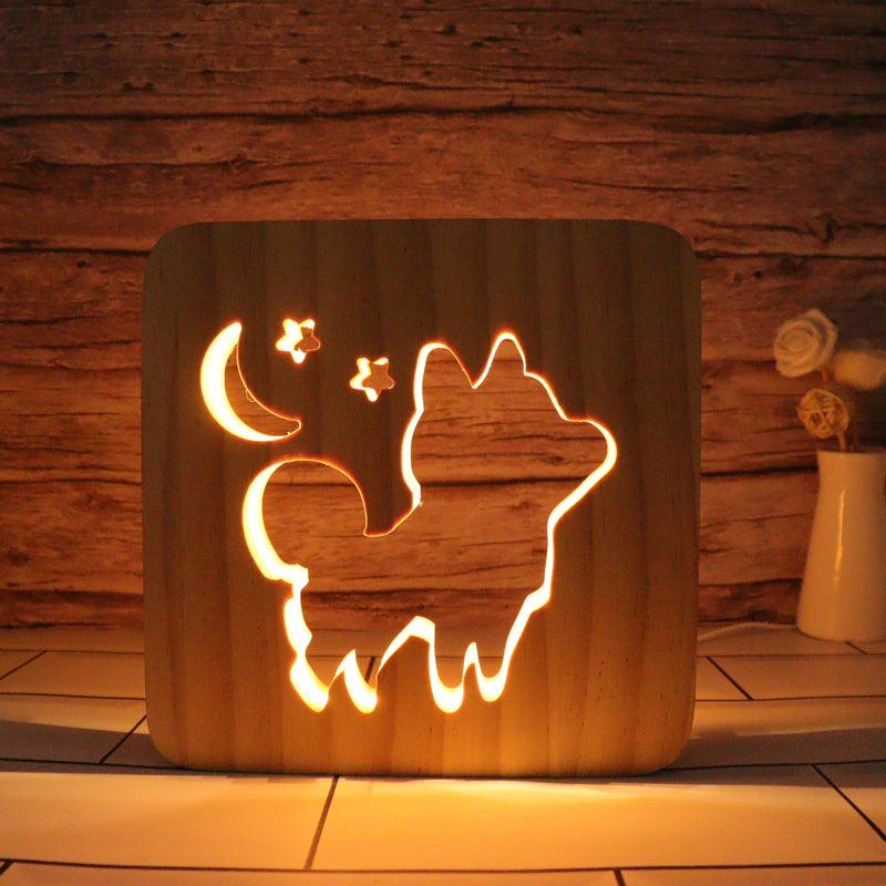 Puppy Hallow Carving Lamp - 3D Optical Lamp